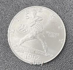 1992 United States Us XXV Olympics Baseball Proof Silver Dollar Coin 096