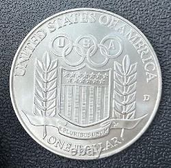 1992 United States Us XXV Olympics Baseball Proof Silver Dollar Coin 096