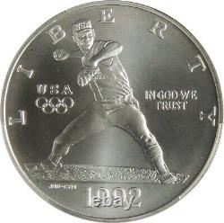 1992-d $1 Olympic Baseball Commemorative Silver Dollar Pcgs Ms70 #43080890
