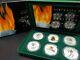 1994 -1996 Australia's Olympic Heritage Series $10 Coin Set, Frosted Unc Silver