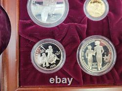 1995/1996 Atlanta Olympic 16-Coin Proof Commemorative $5 Gold Silver Coin Set