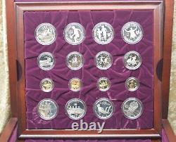 1995-1996 Atlanta Olympic Games Gold Silver Clad Proof 32 Coin Commemorative Set