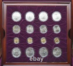 1995-1996 Atlanta Olympic Games Gold Silver Clad Proof 32 Coin Commemorative Set