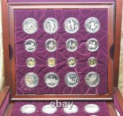 1995-1996 Atlanta Olympic Games Gold Silver Clad Proof 32 Coin Commemorative Set