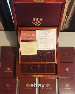 1995-1996 Atlanta Olympics Games 32 GOLD & SILVER Commemorative Proof & Mint Set