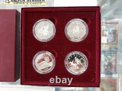 1995 1996 S US Olympic Coins of Atlanta Centennial Games 4pc Clad Proof Set