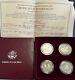 1995/6 Olympic 4-coin Clad Proof Half Dollar Commemorative Set With Box & Coa Ht