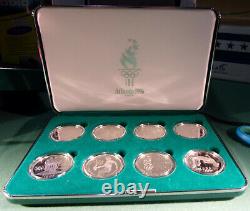 1995-96 P Atlanta Olympics 8 Coin Commemorative Proof Silver Dollar Set