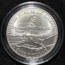 1995-D $1 Olympic Cycling Commemorative Silver Dollar UNC C0083 STOCK
