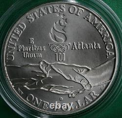 1995 D Olympic Cycling BU Silver One Dollar Commemorative US Biking Coin ONLY