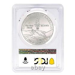 1995 D Olympics Cycling $1 Silver Dollar Commemorative PCGS MS 70