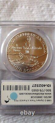 1995 Olympic Track & Field Commemorative Silver Dollar PCGS MS-70