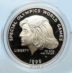 1995 P UNITED STATES Special Olympics GAMES Old PROOF SILVER Dollar Coin i100713
