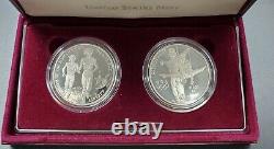 1995 PROOF SILVER DOLLAR 1996 OLYMPICS Commemorative 2 COIN SET DCAM