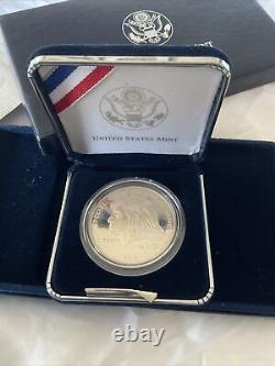 1995 Special Olympic World Games Proof Silver Dollar Coin Eunice Kennedy Shriver