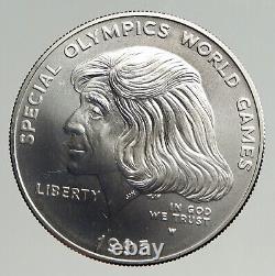 1995 W UNITED STATES West Point Mint Special Olympics SILVER Dollar Coin i93296