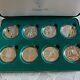 1995 To 1996 P Olympic Dollars 8 Piece Proof Set In Original Box With Coa