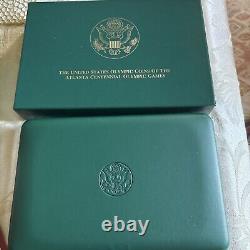 1995 to 1996 P Olympic Dollars 8 Piece Proof Set in Original Box with COA