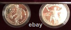 1996 Atlanta Centennial Olympic Games 2 Coin Proof Set In Ogp #fl1143