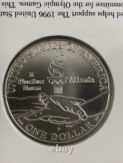 1996 Atlanta Centennial Olympic Games Cycling Silver Dollar (Sealed)