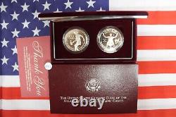 1996 Atlanta Olympic Commemorative 2 coin Proof Dollar set OGP & COA (Z162)