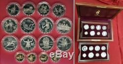 1996 Atlanta Olympics 16 Proof Gold & Silver Coin Set 1 oz total in Gold alone