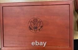 1996 Atlanta US Olympics 16 Proof Gold & Silver Coin Set in Original wood Box