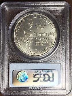 1996-D Olympic Silver $1 Paralympics High Jump Rowing MS 69 Top 100 Modern Coins