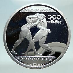 1996 GREECE 100 Yrs Olympic Games Proof Silver 1000 Drachmai Greek Coin i80848