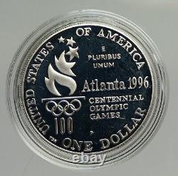 1996 P USA United States XXVI OLYMPICS ATLANTA Rowing Proof Silver $ Coin i94216