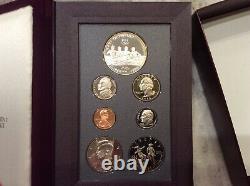 1996 Prestige US Mint 7 Coin Proof Set, Atlanta Olympics Silver Dollar NO COA