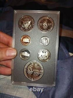 1996 S Olympic Rowing Silver Dollar Prestige 7 Coin Proof Set