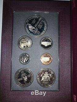 1996-S US Mint Prestige Proof Set Atlanta Centennial Olympic Dollar. 7 coins