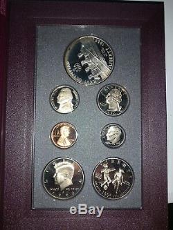 1996-S US Mint Prestige Proof Set Atlanta Centennial Olympic Dollar. 7 coins