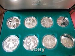 1996 Silver Proof US Atlanta Centennial Olympic games 8 coin silver proof set