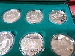 1996 Silver Proof US Atlanta Centennial Olympic games 8 coin silver proof set