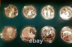 1996 U. S. Olympic Coins of the Atlanta Centennial Games 8 coin Proof Set With COA