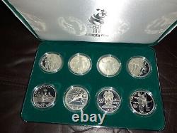 1996 U. S. Olympic Coins of the Atlanta Centennial Games 8 coin Proof Set With COA