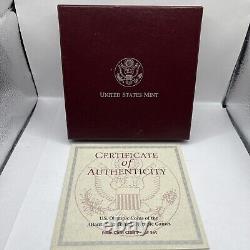 1996 US Olympic Coins of Atlanta Centennial Olympic Games 4pc Proof Set with Box