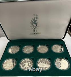 1996 US Olympic Coins of Atlanta Centennial Olympic Games 8pc Proof Set with Box