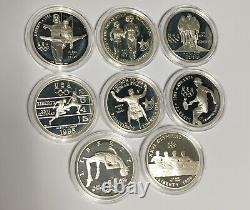 1996 US Olympic Coins of Atlanta Centennial Olympic Games 8pc Proof Set with Box