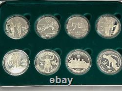 1996 US Olympic Coins of Atlanta Centennial Olympic Games 8pc Proof Set with Box