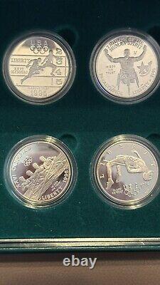 1996 US Olympic Coins of Atlanta Centennial Olympic Games 8pc Proof Set with Box