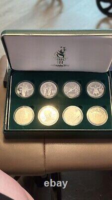 1996 US Olympic Coins of Atlanta Centennial Olympic Games 8pc Proof Set with Box