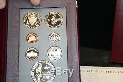 1996 US Prestige Proof Set In Original Mint Boxes And COA 1996 Olympic Coins