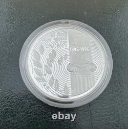 1996 Ukraine 100 Years of the Modern Olympic Games Silver 2MLN Karbovants Coin#