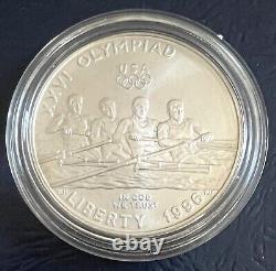 1996-d Atlanta Olympic Rowing Silver Commemorative Brilliant Uncirculated Dollar