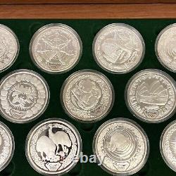 2000 16 x 1 Oz Sydney Olympic Silver Coin Set The Perth Mint & Royal Aust Mint