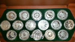 2000 16 x 1oz Sydney Olympic Silver Coin Set The Perth Mint / 1/2 kilo coins