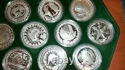2000 16 x 1oz Sydney Olympic Silver Coin Set The Perth Mint / 1/2 kilo coins
